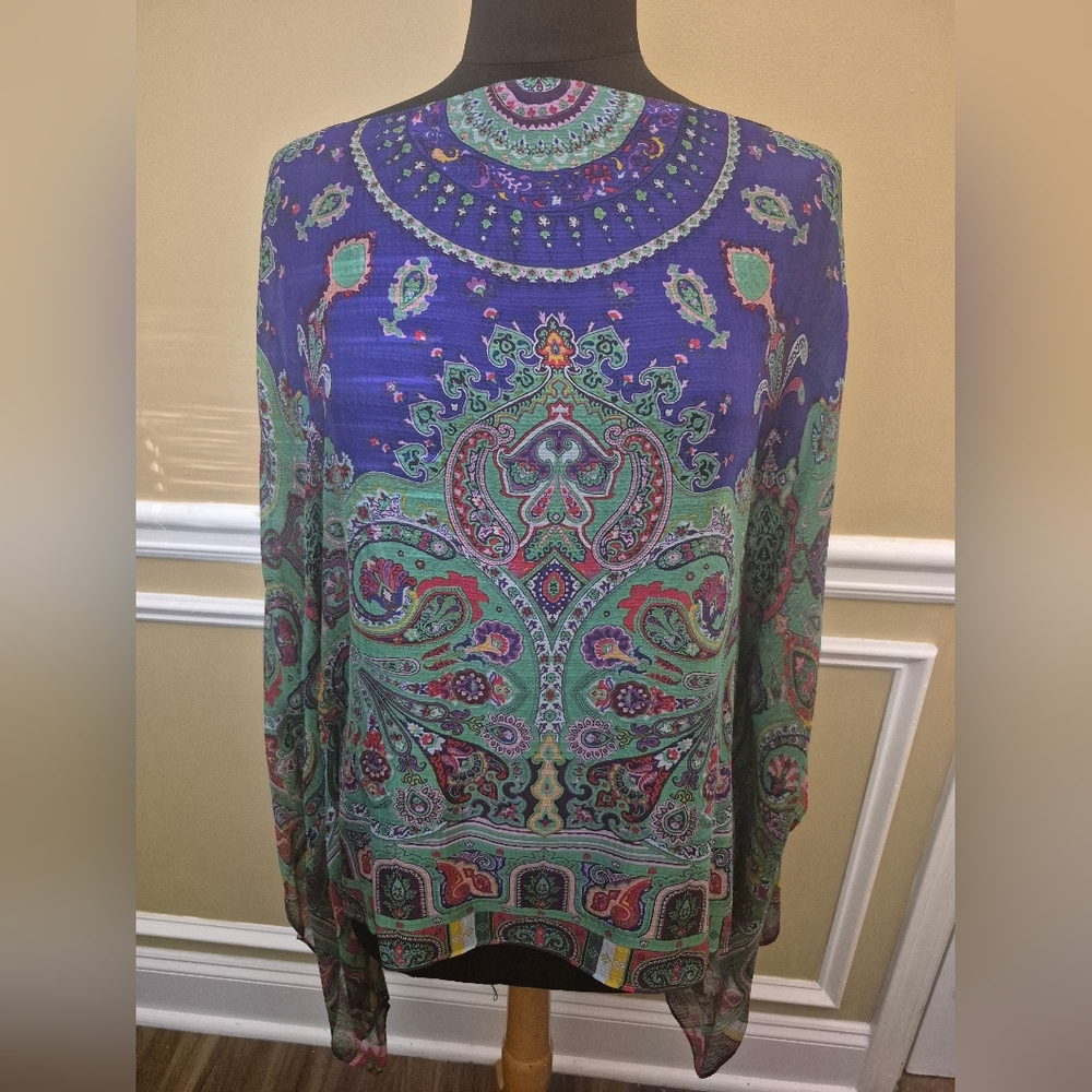Etro Multi-Colored Paisley Print Women's Top